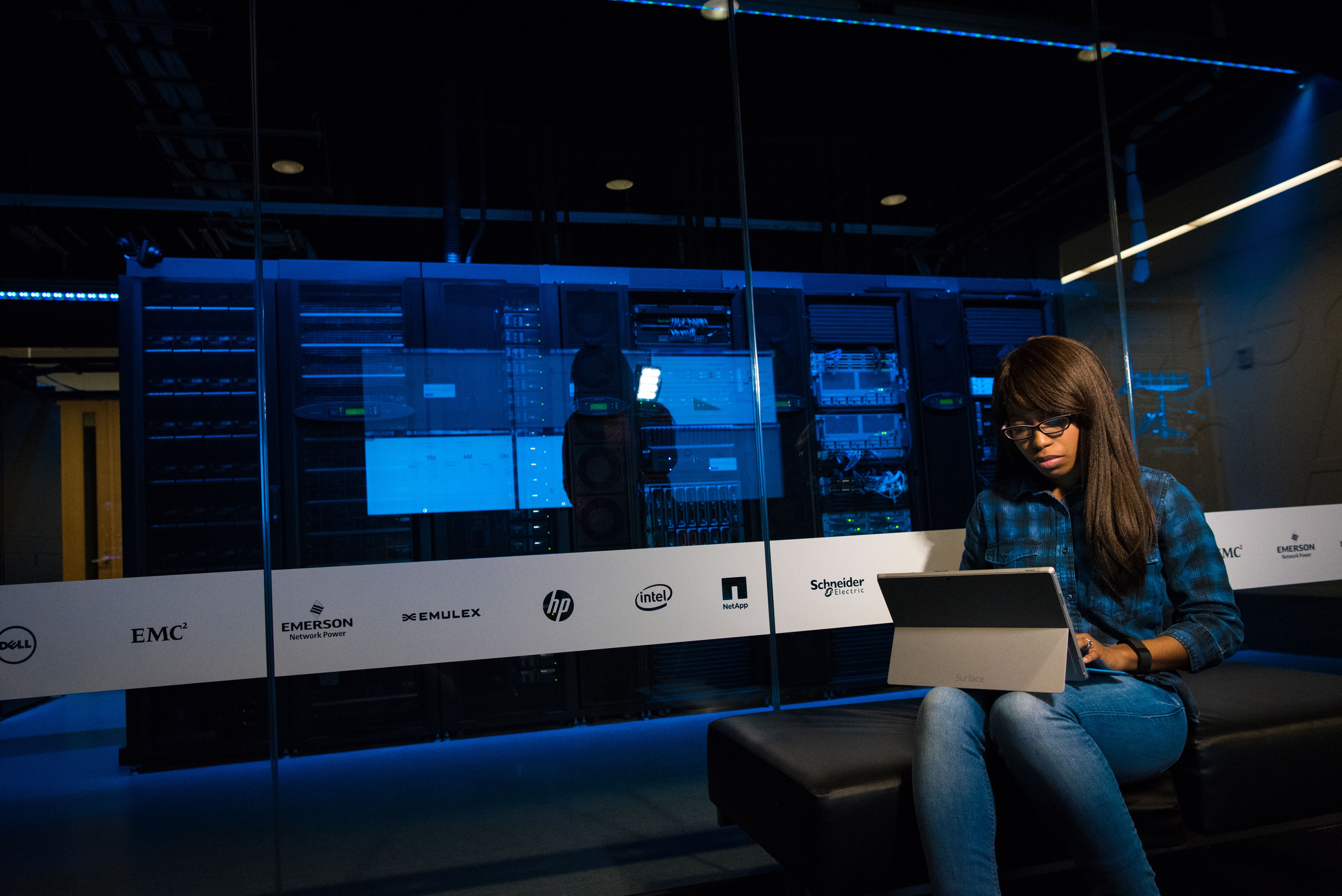 IT professional managing network infrastructure
